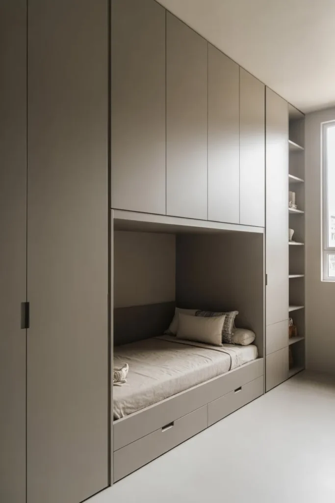 Built-In Wardrobe Bed Combo
