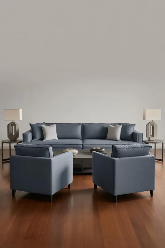 Center Couch with Symmetrical Layout Design