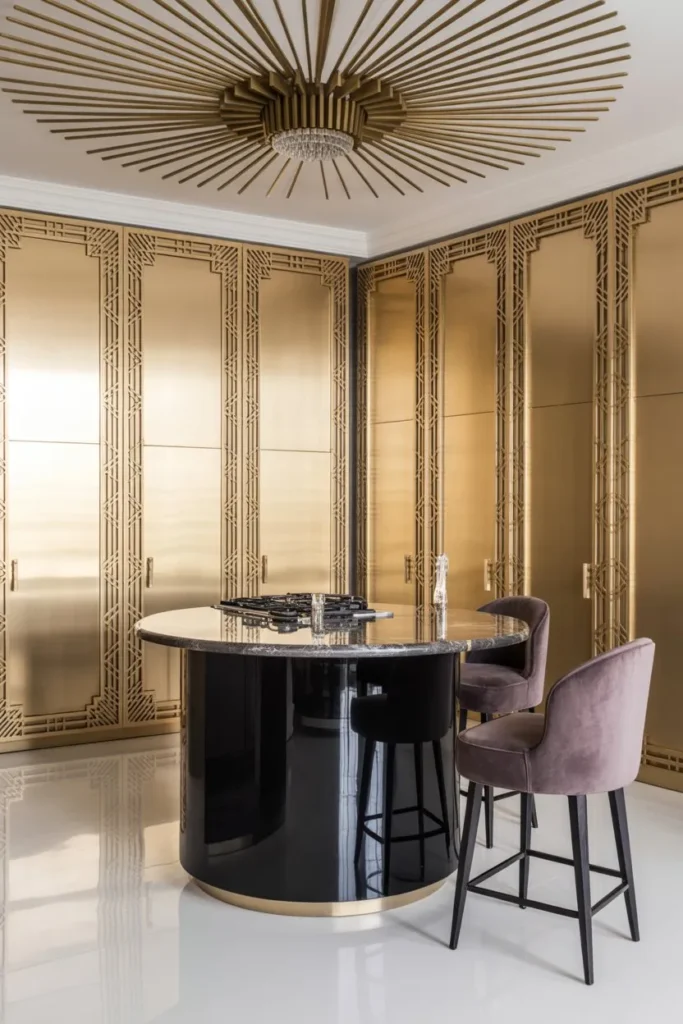 Champagne and Brass Art Deco Gallery