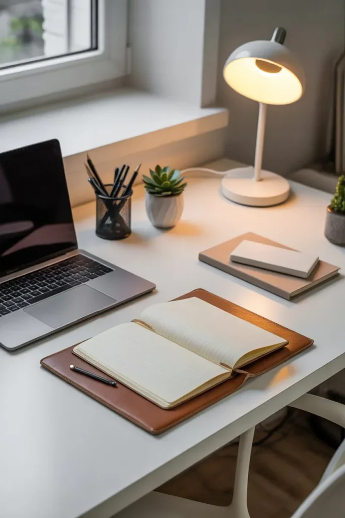 Clean Desk Setup with Functional Aesthetic