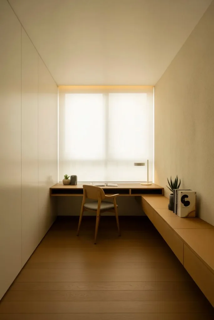 Clutter-Free Zen Study Room