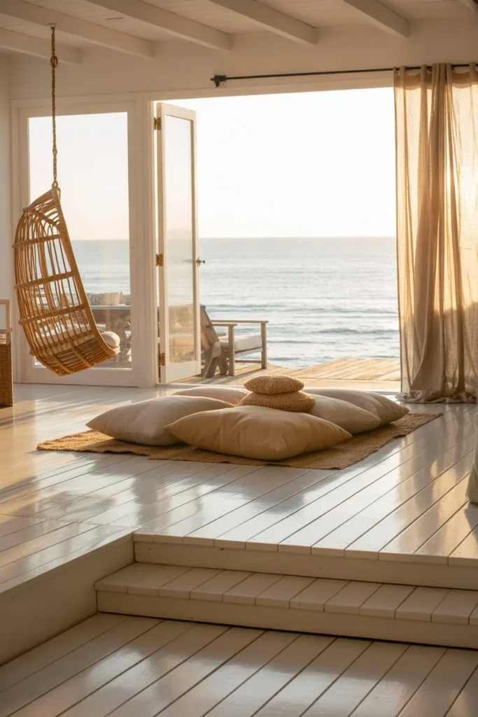 27 Split Level Living Room Ideas for a Modern Flow Coastal Bohemian Driftwood Deck