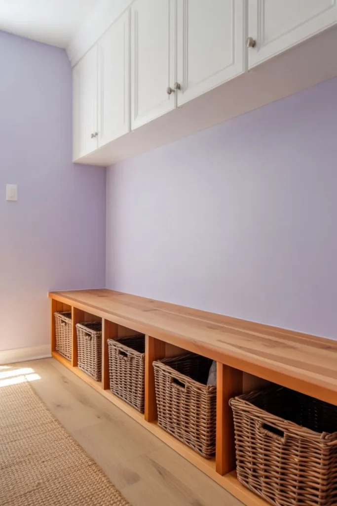 17 Small Mudroom Ideas for a Clean Entryway Look Coastal Cedar and Wicker Entry