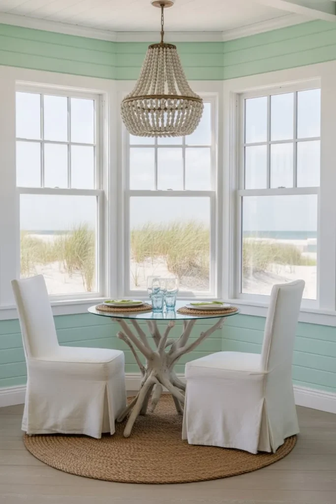 Coastal Driftwood and Seafoam Escape