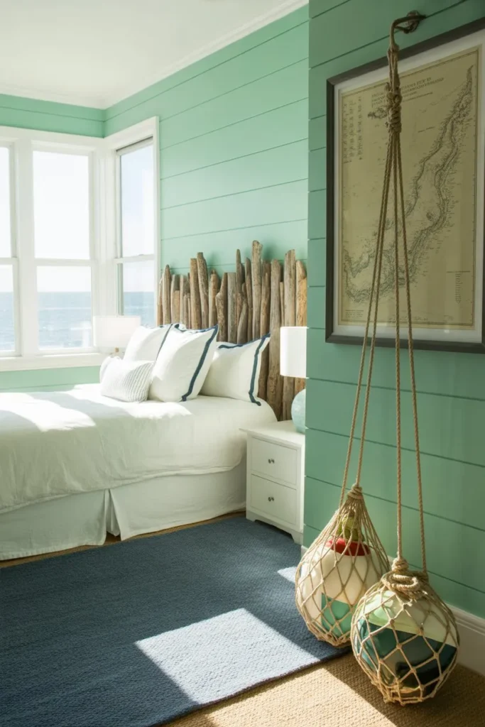 Coastal Driftwood and Seafoam Escape