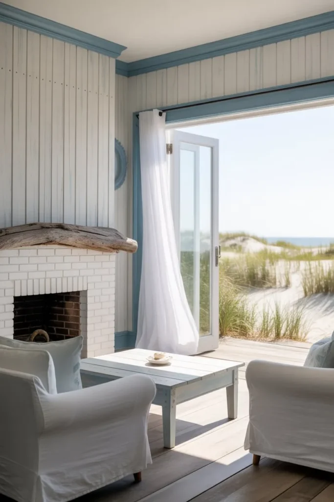 Coastal Driftwood and Seafoam Haven