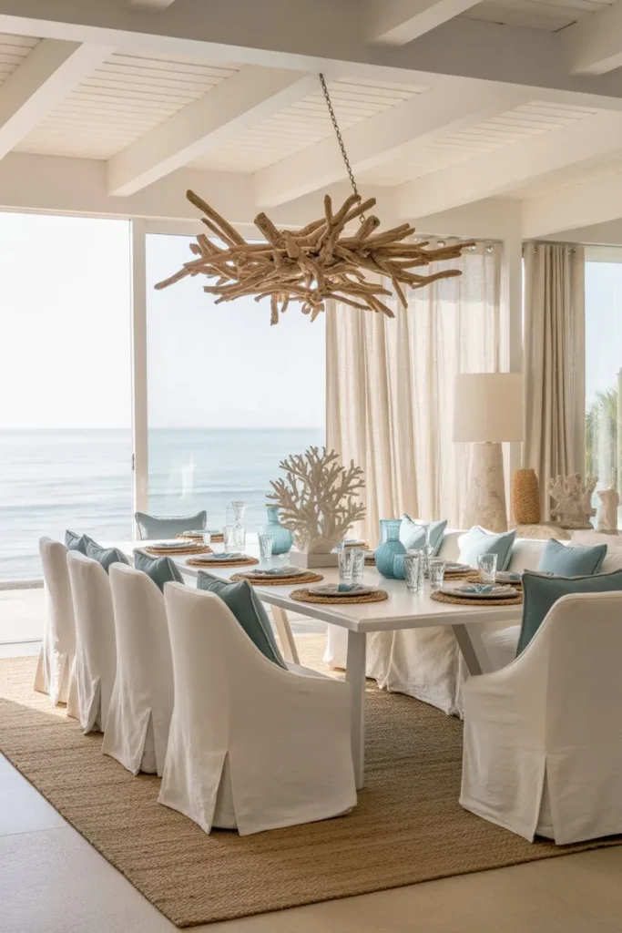 Coastal Luxury Dining Room Style