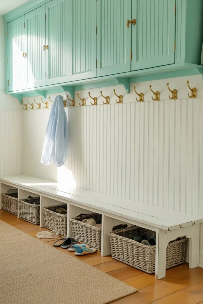 Coastal Seafoam and Beadboard Hub