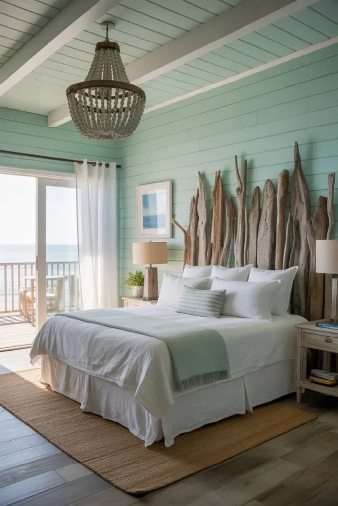 Coastal Seafoam and Driftwood Escape