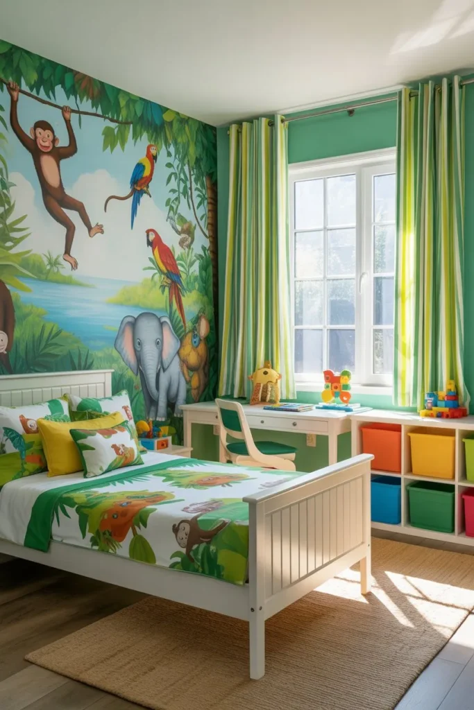 Colorful Wall Mural Theme