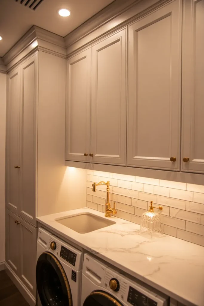 15 Laundry Room Ideas for Small Spaces That Work Smart Compact Luxury Laundry Design