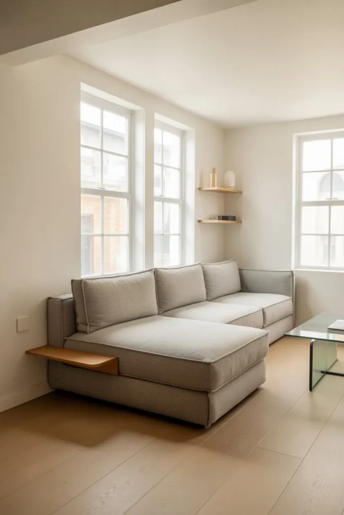 Compact Room with Center Couch Optimization