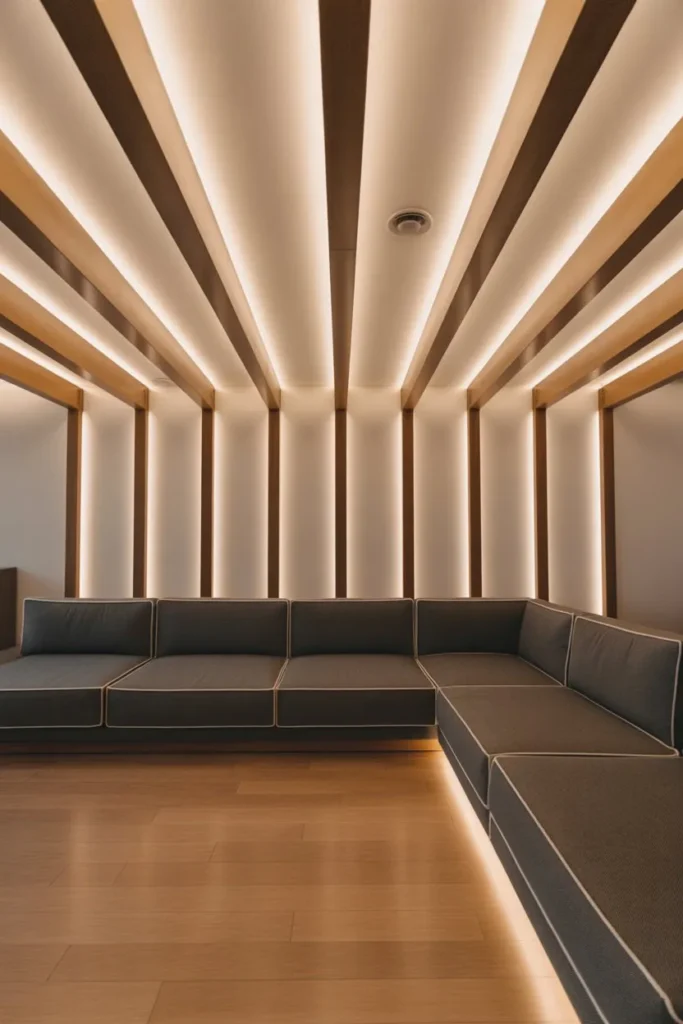 Couch Aligned with Ceiling or Floor Lines