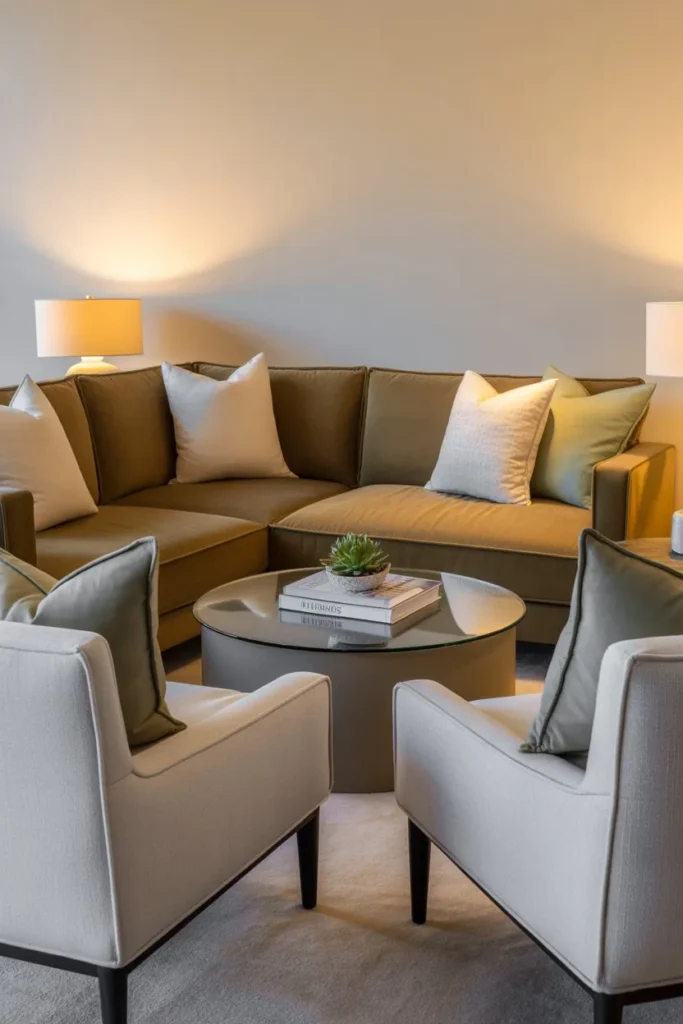 Couch Framing a Conversation Area