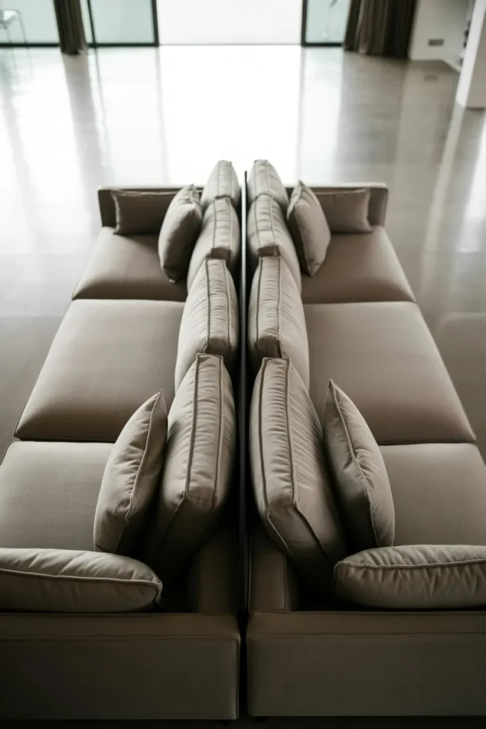 Couch with Dual-Sided Functionality