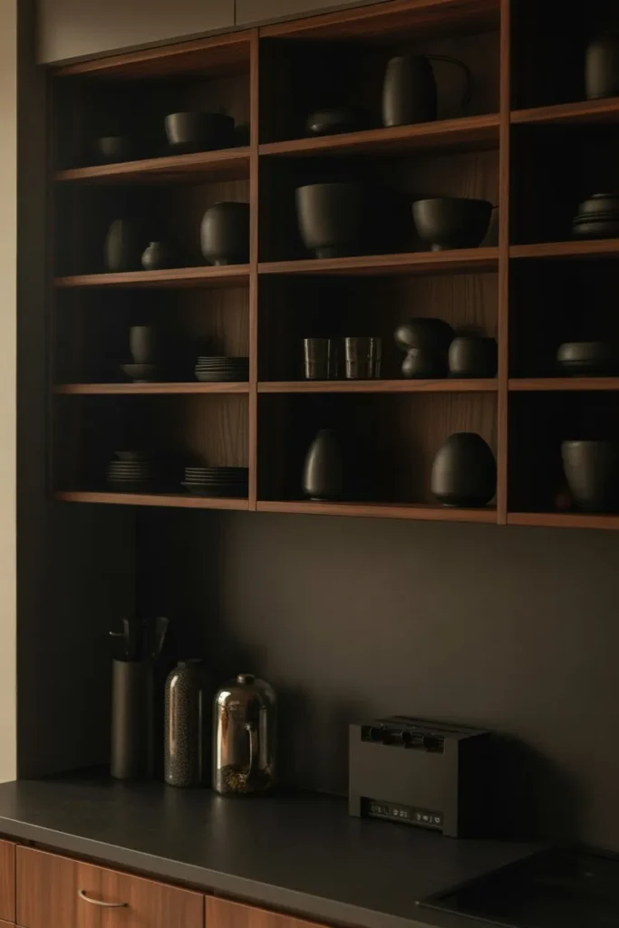 Dark Moody Shelf Styling