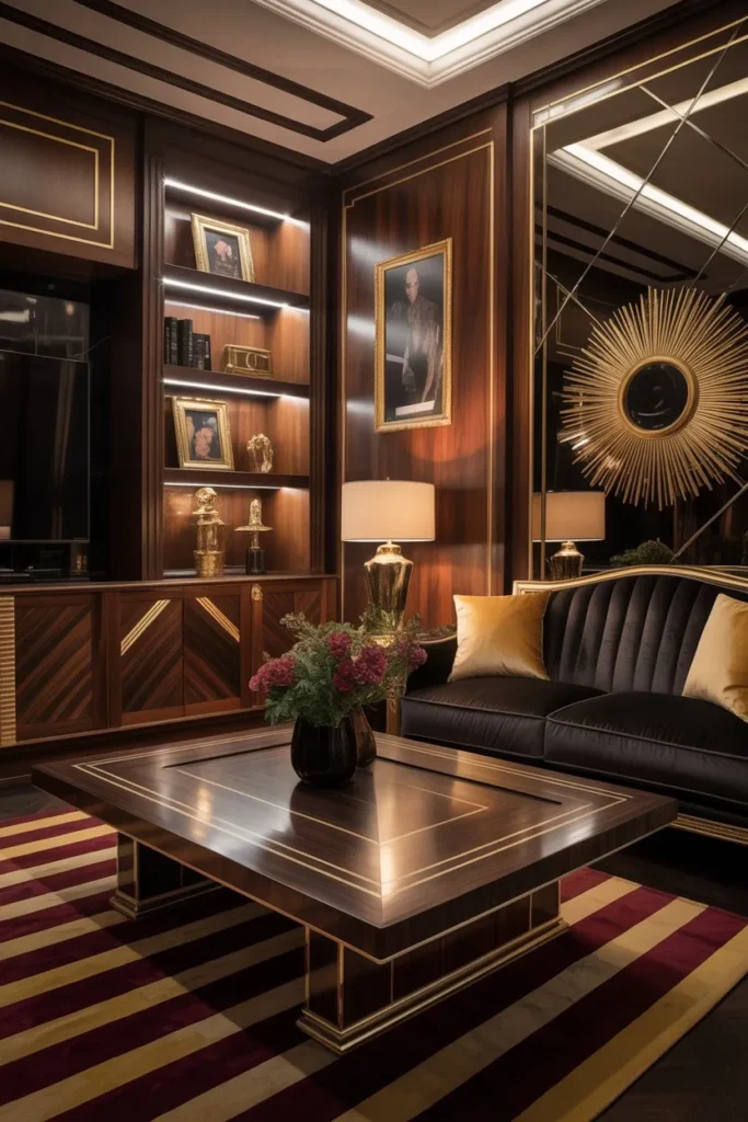 Dark Wood Elements for Grounded Luxury