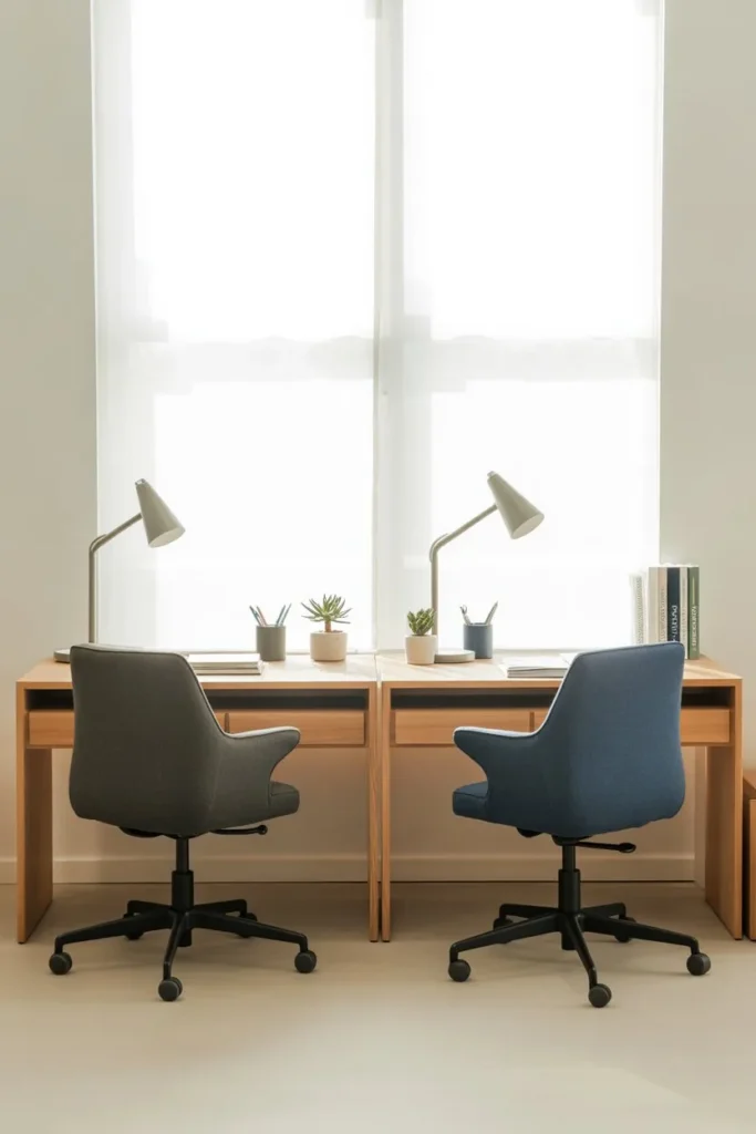 Dual Study Desk Setup