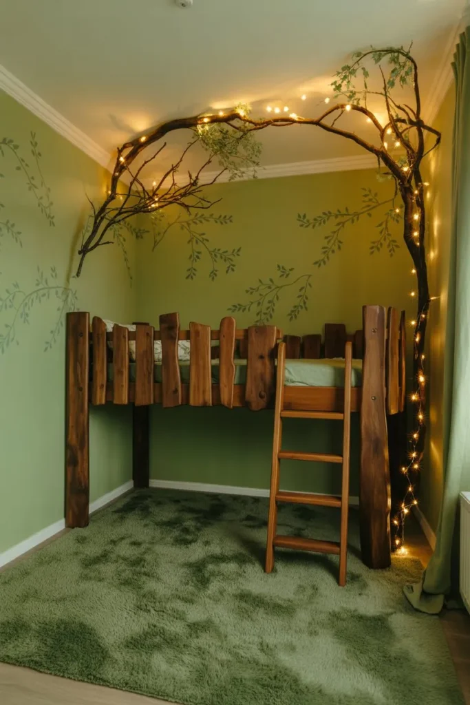 15 Kids Bedroom Ideas for a Fun Creative Space Enchanted Forest Indoor Treehouse