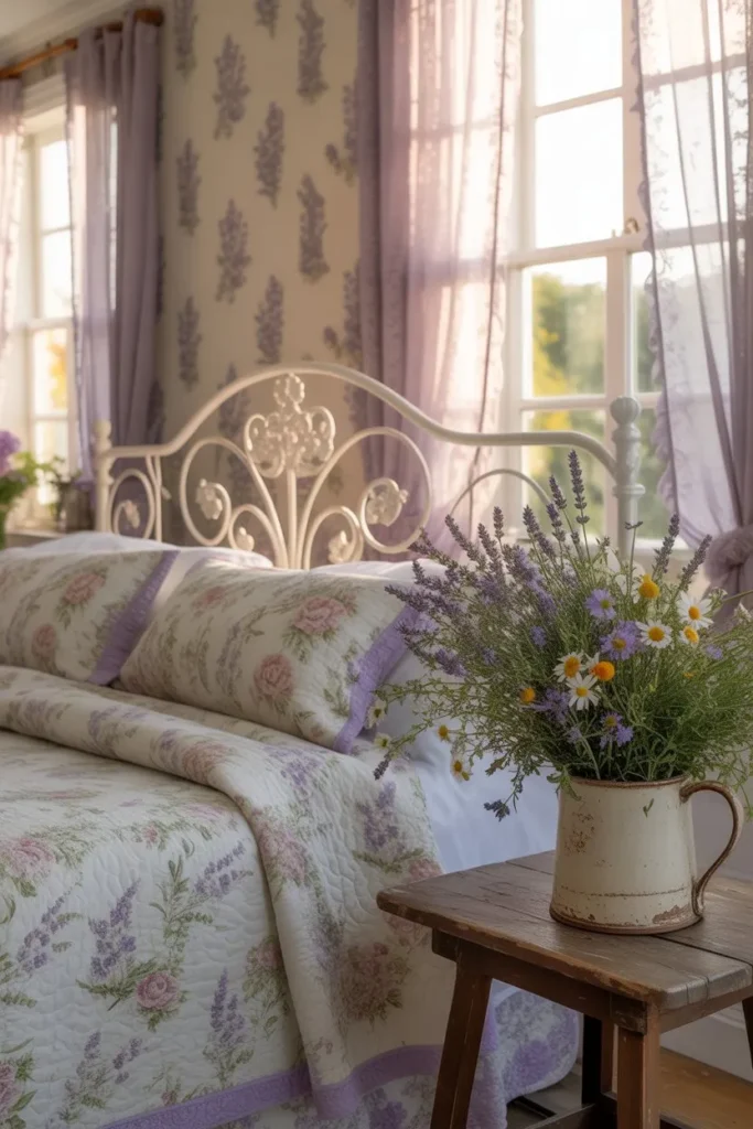 27 Summer Bedroom Ideas for a Fresh Breezy Vibe English Countryside Lavender Cottage