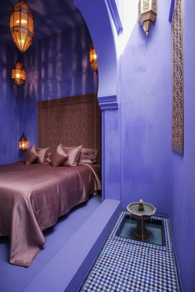 27 Summer Bedroom Ideas for a Fresh Breezy Vibe Exotic Moroccan Violet Riad