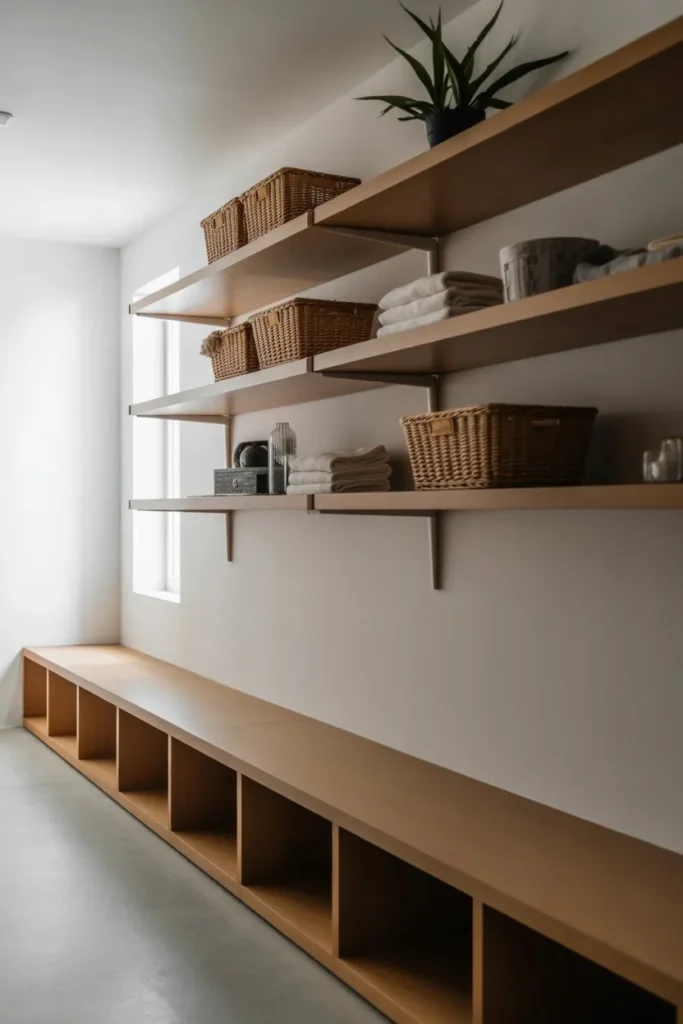 Floating Shelves for a Clean Modern Look