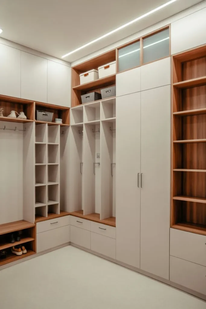 Floor-to-Ceiling Built-In Storage System