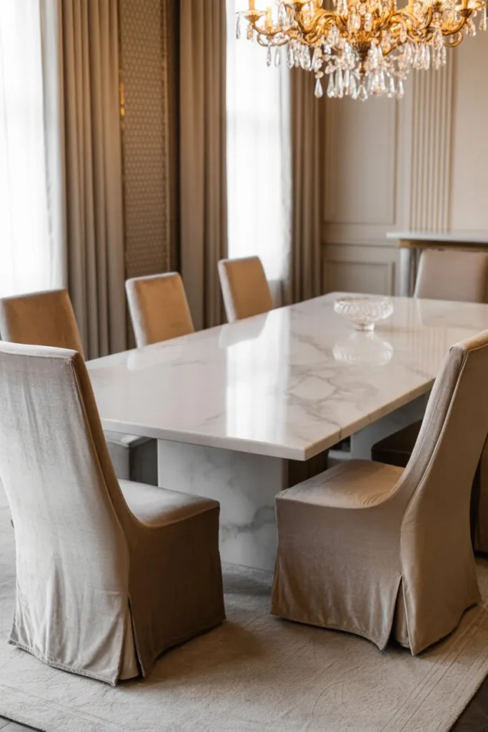 Fully Balanced Luxury Dining Room Design