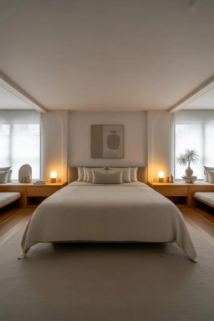 Fully Balanced Simple Bedroom Design