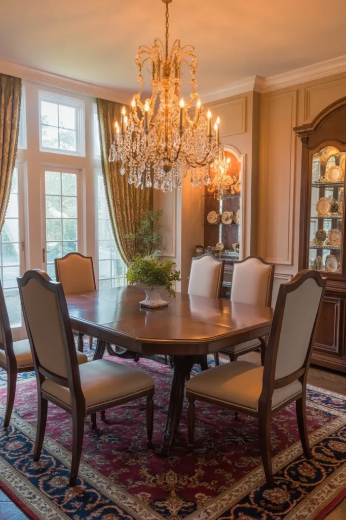 Fully Balanced Traditional Dining Room Design
