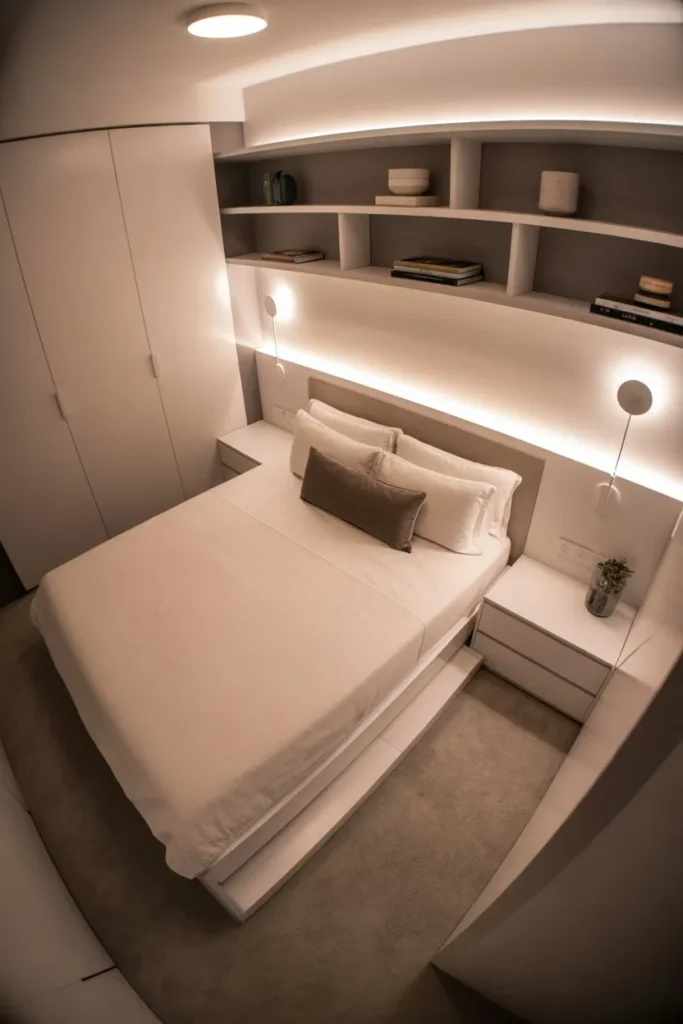 Fully Optimized Small Room Bed Layout