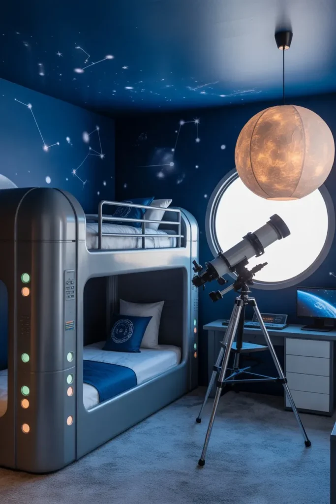 15 Kids Bedroom Ideas for a Fun Creative Space Galactic Space Station Command Center
