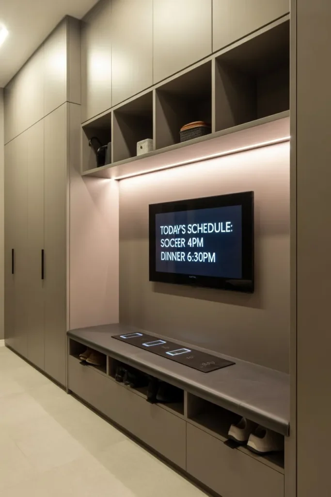 High-Tech Smart Charging Hub Bench