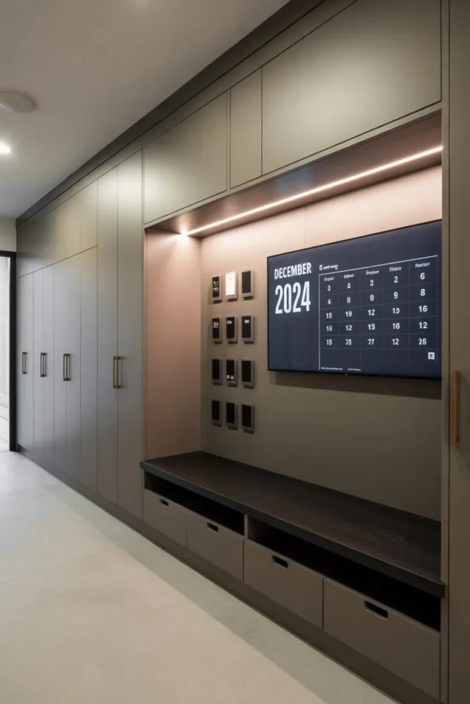 High-Tech Smart Mudroom Hub