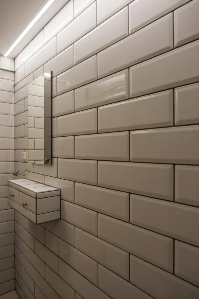 Horizontal Tile Layout to Visually Widen Space