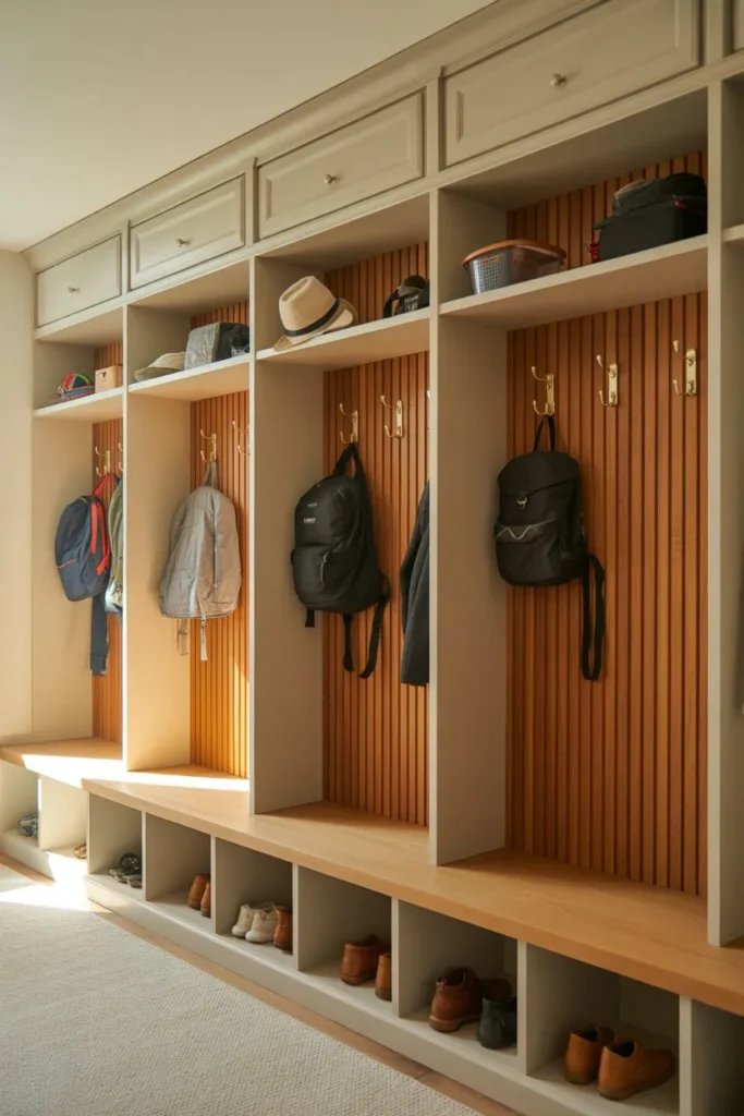 Individual Locker-Style Built-Ins