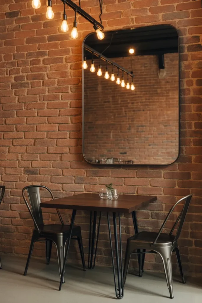  Industrial Brick and Steel Bistro
