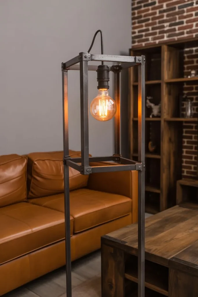 Industrial Metal Floor Lamp