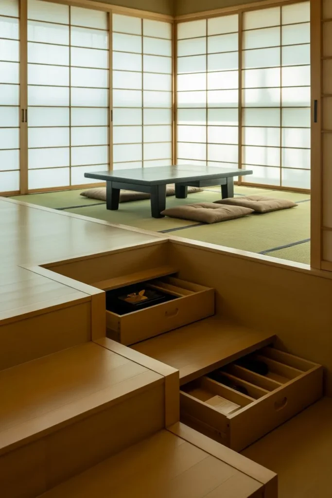 27 Split Level Living Room Ideas for a Modern Flow Japanese Zen Sunken Tea Room