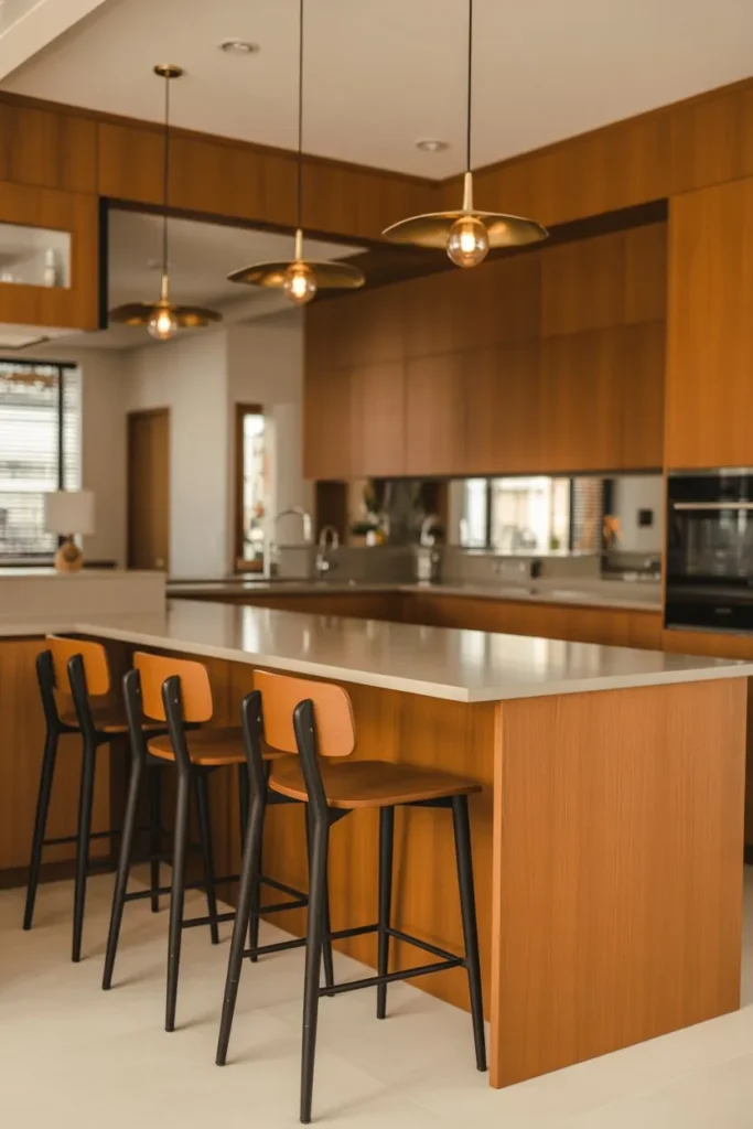 L-Shaped Kitchen with Island and Breakfast Bar