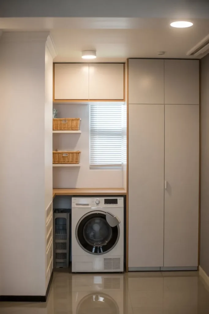 Laundry Room with Compact All-in-One Layout