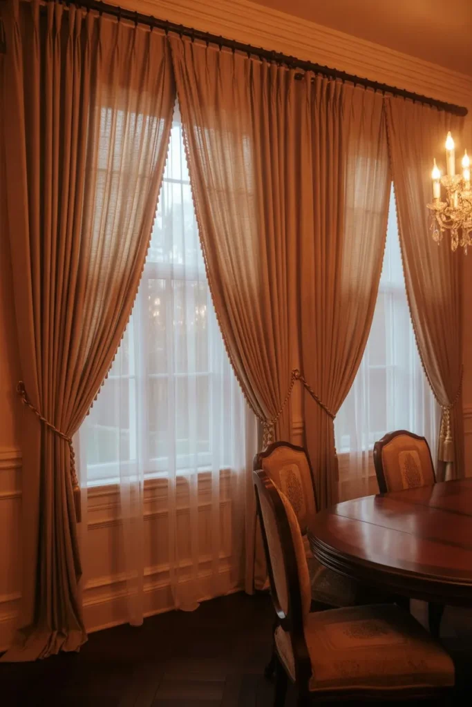 Layered Curtains for Soft Elegance