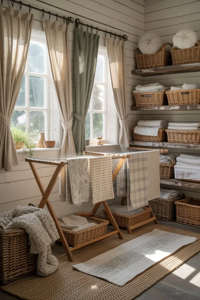 Layered Textiles for Soft Rustic Comfort