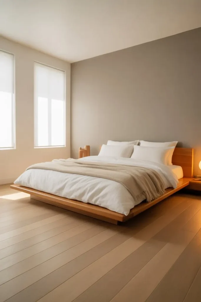 Low Bed Design for a Grounded Minimal Feel