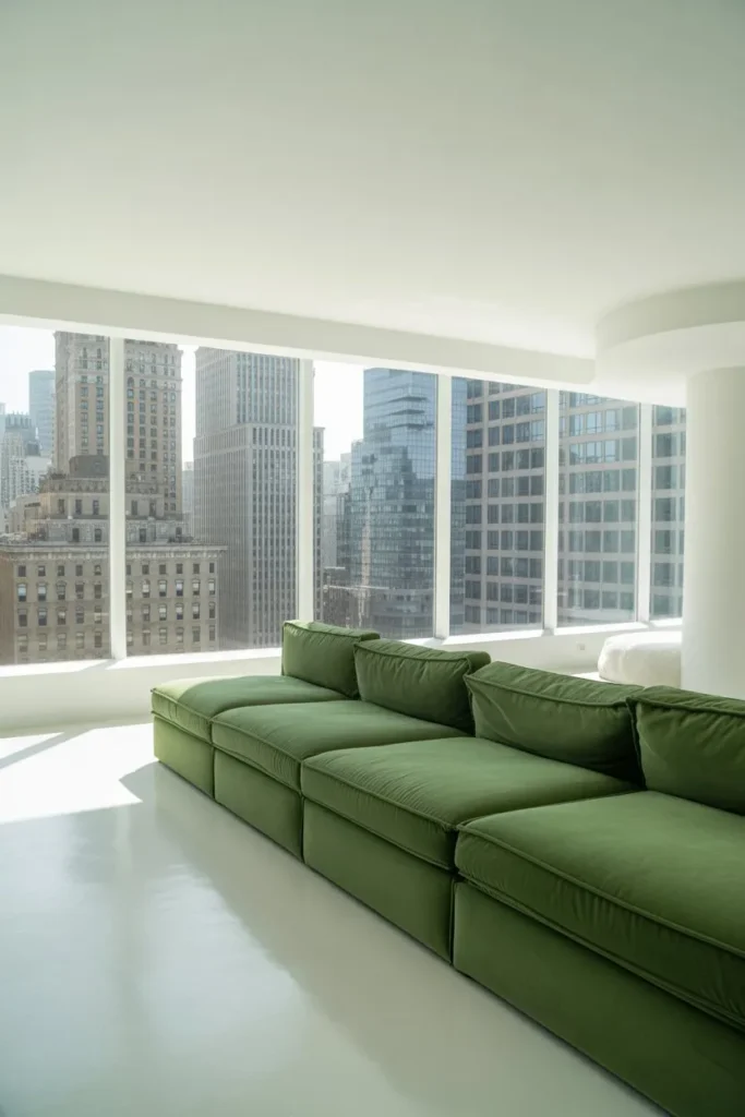 27 Sage Green Living Room Ideas for a Calm Aesthetic Luxury Penthouse White and Sage