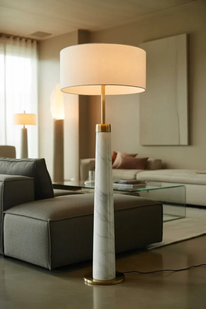 Marble Base Floor Lamp