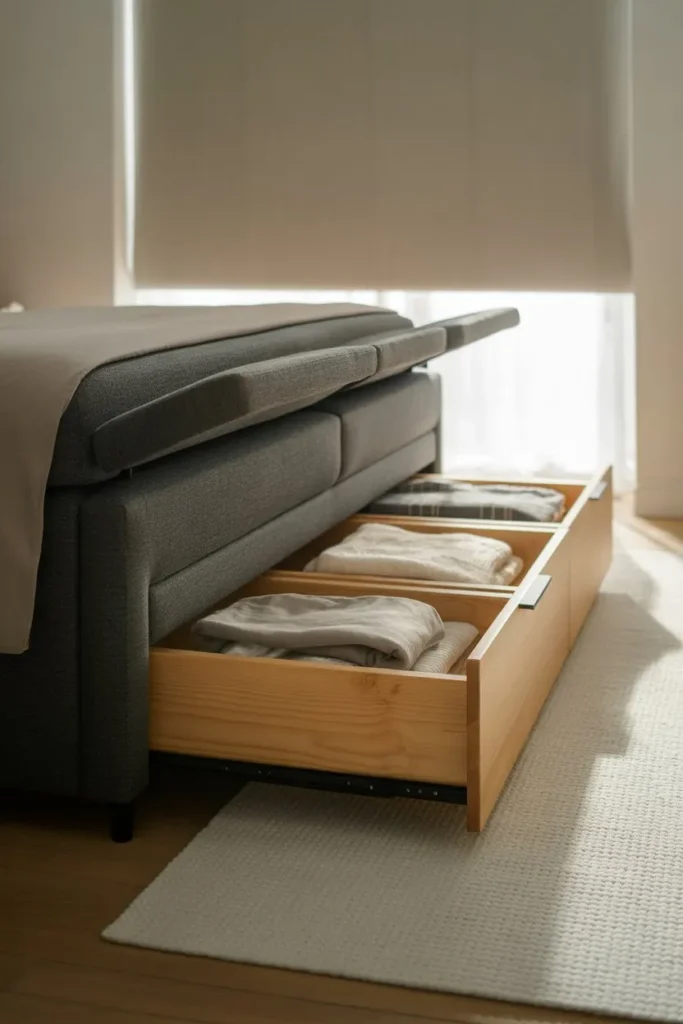 Maximize the Void with Under-Bed Drawers