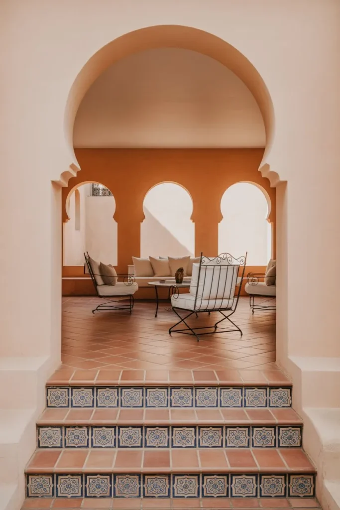 27 Split Level Living Room Ideas for a Modern Flow Mediterranean Terracotta Lounge