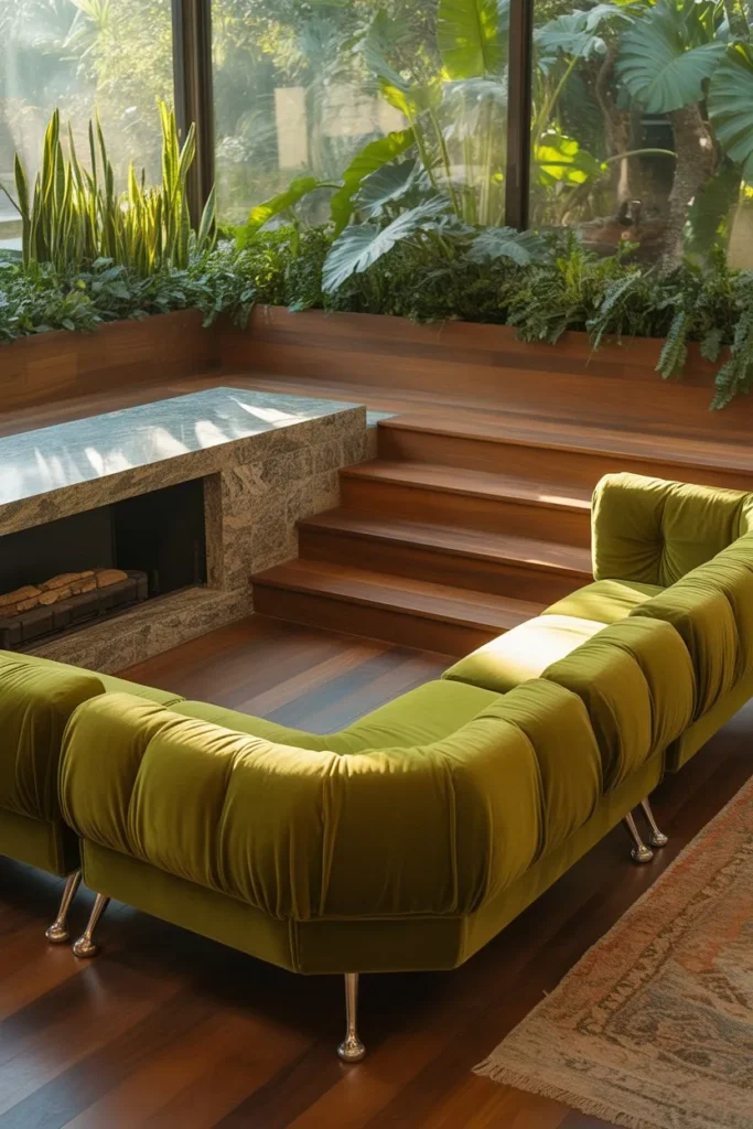 27 Split Level Living Room Ideas for a Modern Flow Mid-Century Modern Sunken Lounge