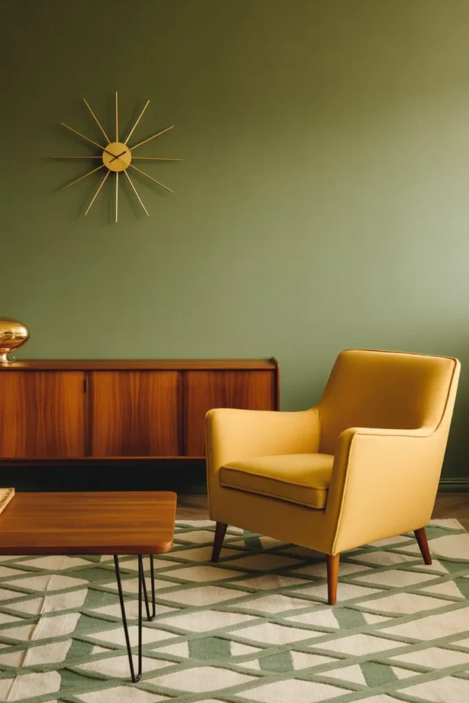 27 Sage Green Living Room Ideas for a Calm Aesthetic Mid-Century Modern Teak Suite